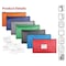 Better Office Products Zipper Security Bank Deposit Bag, Clear Window & 14 Insert Cards, 1125in x 625in Asst'd Colors, 7PK 24007 - alternate 2